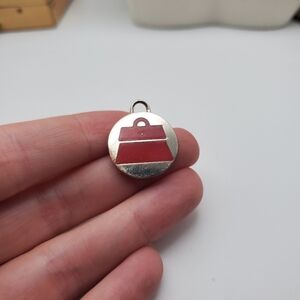 Kathy van‎ Zeeland red handbag necklace pendant